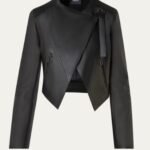 cropped moto jacket