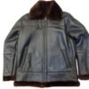 collar fur leather jacket