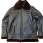 collar fur leather jacket
