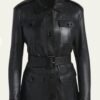 Belted Leather Jacket