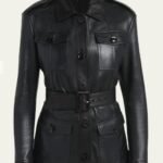 Belted Leather Jacket