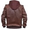 bomber jacket with hood