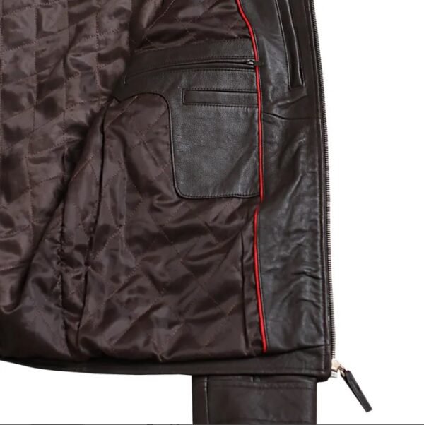 Vintage Distressed Brown Leather Jacket