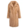 brown shearling coat