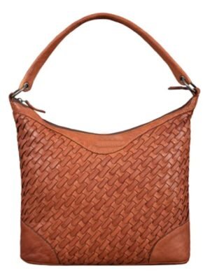 woven leather handbag