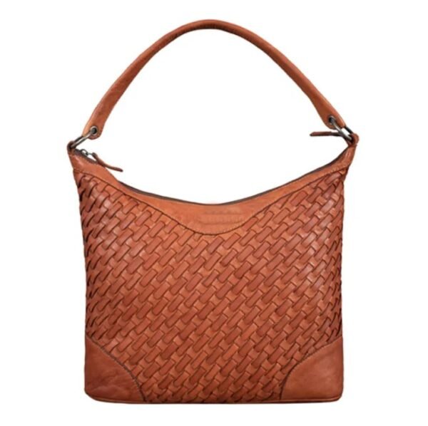 woven leather handbag