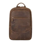 leather business backpack