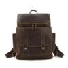 slim leather backpack