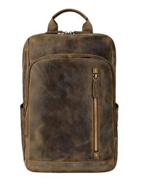 leather Business Backpack