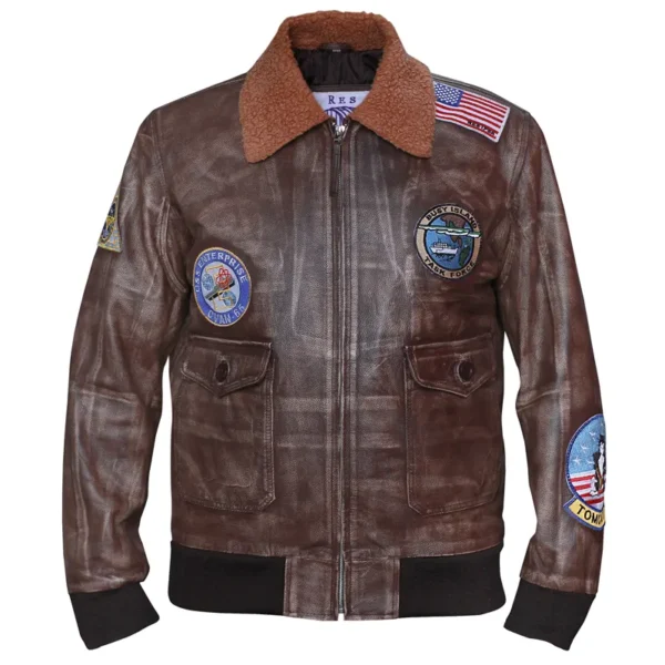 top gun leather jacket