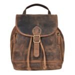 Brown Leather Backpack