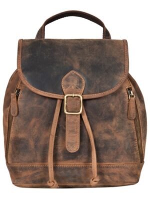 Brown Leather Backpack