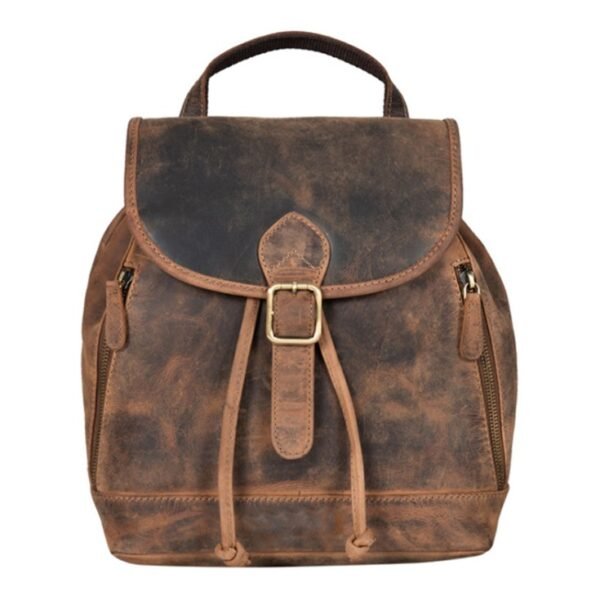 Brown Leather Backpack