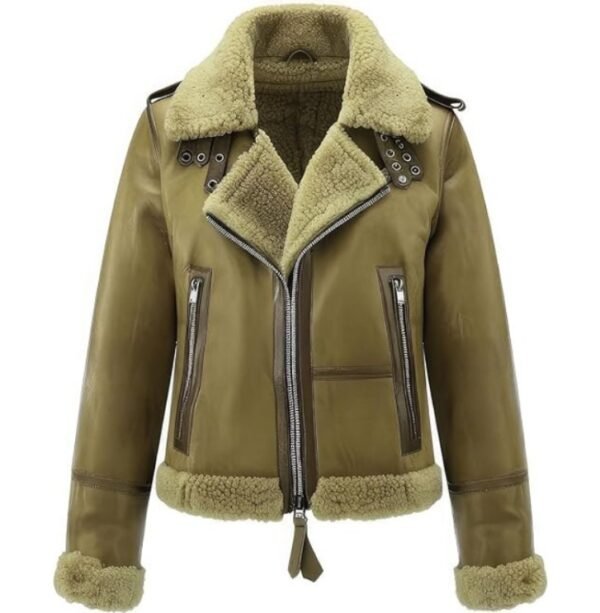 ladies shearling jacket