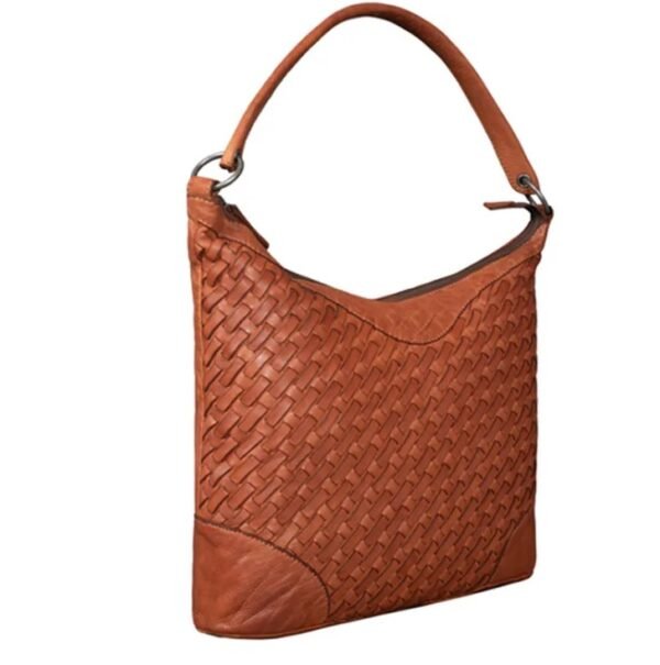 Woven Leather Shoulder Bag