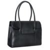 Shoulder bag black leather handbag