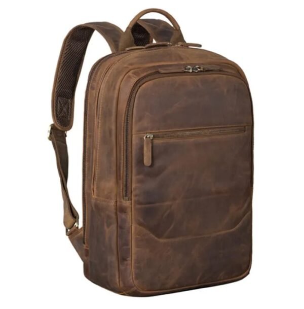 business leather backpack