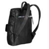 black mini backpack leather