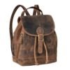 Brown Leather Backpack women