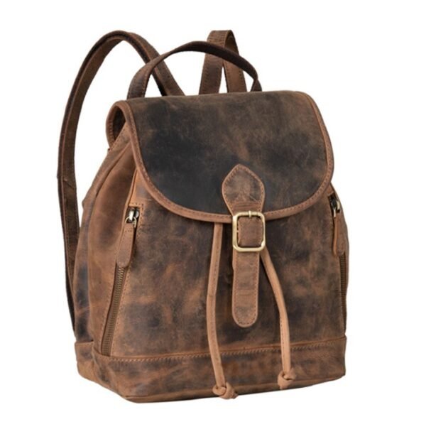 Brown Leather Backpack women