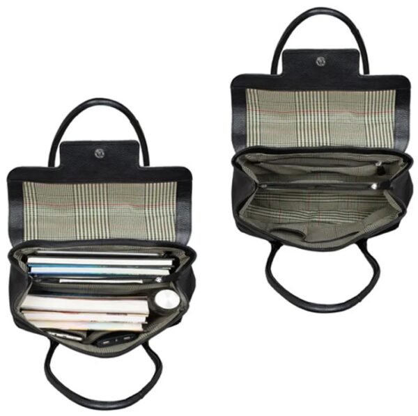 Black Leather purse Crossbody