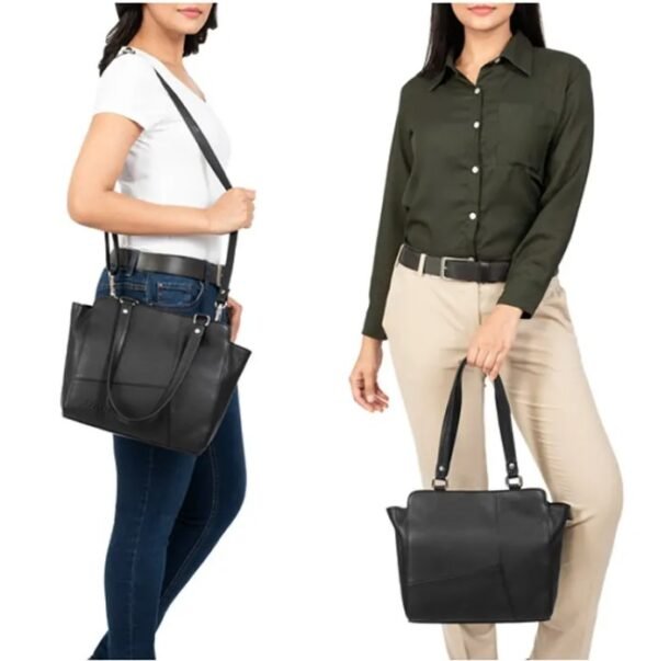 Black Leather purse Crossbody