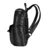 black leather mini backpack