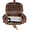 Brown Leather Backpack Laptop