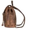 Dark Brown Leather Backpack