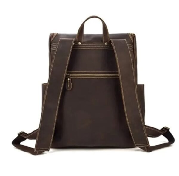 slim leather backpack