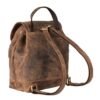Brown Leather Backpack Purse