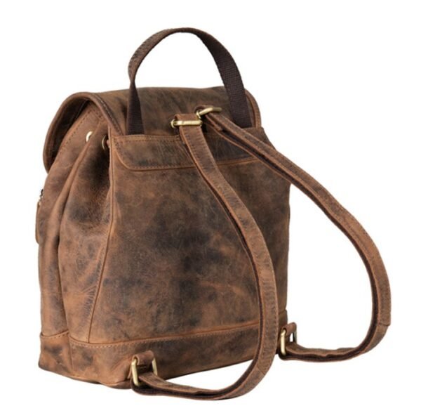 Brown Leather Backpack Purse