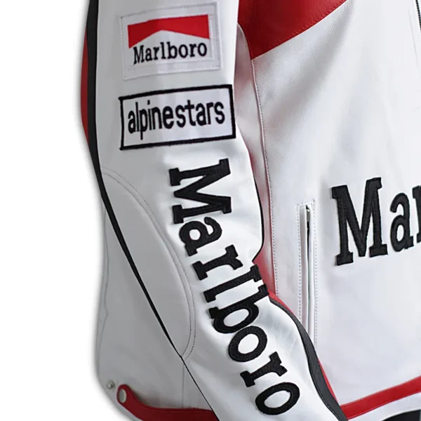 Women leather marlboro jacket