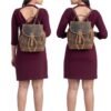 Brown Leather Backpack
