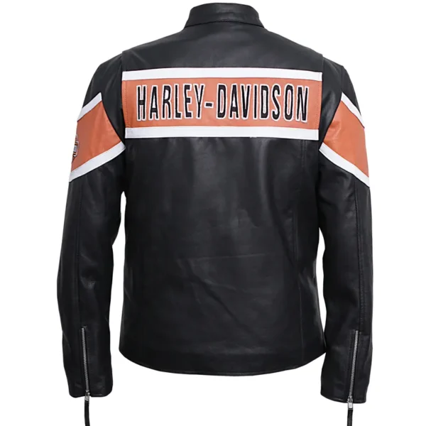 Genuine leather womens harley leather jacket
